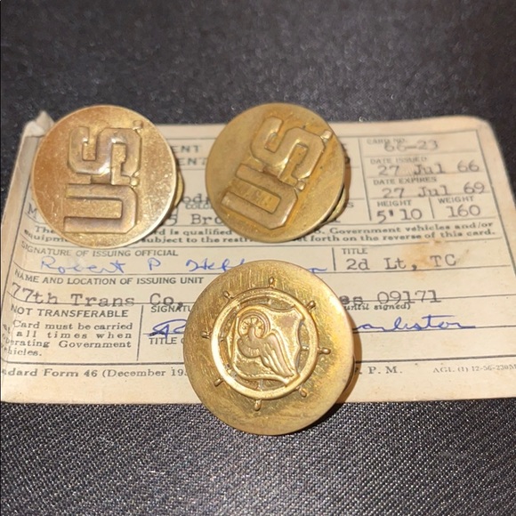 Other - Authentic 66’ US Forces Collar Pins